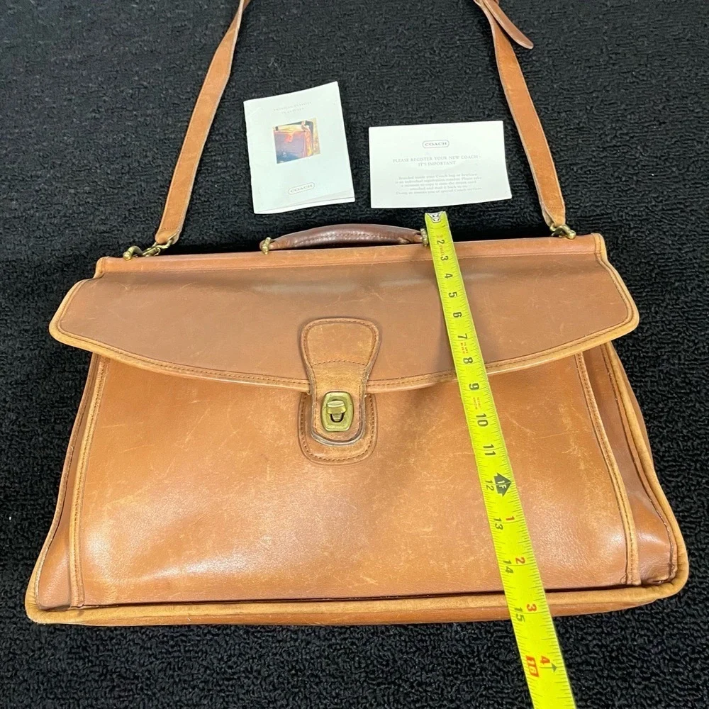 Vintage Coach Beekman 5266 Shoulder Bag Leather Messenger Briefcase Laptop - Picture 11 of 16